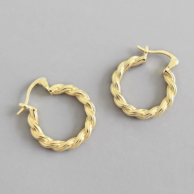 XIYANIKE Silver Color French Punk Hip-Hop Geometric Small Hoop Earrings for Women Gold Silver Party Jewelry Accessories