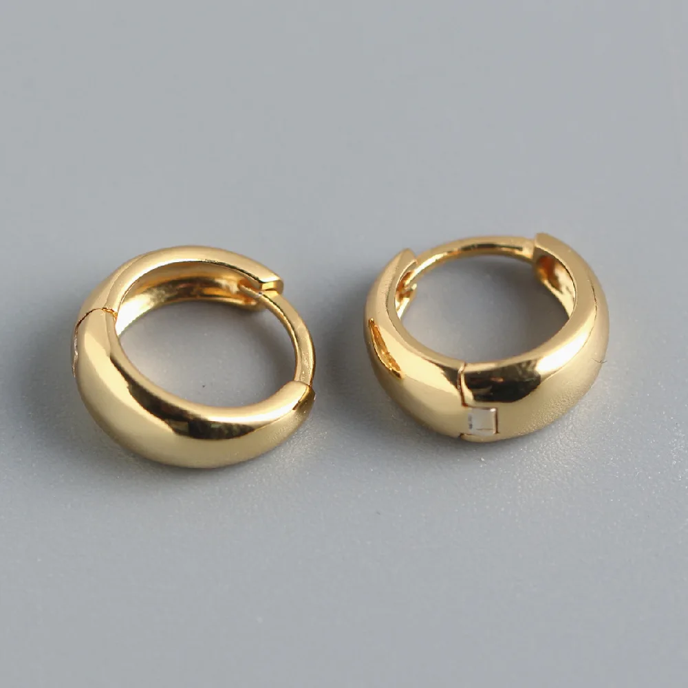 XIYANIKE Silver Color French Punk Hip-Hop Geometric Small Hoop Earrings for Women Gold Silver Party Jewelry Accessories