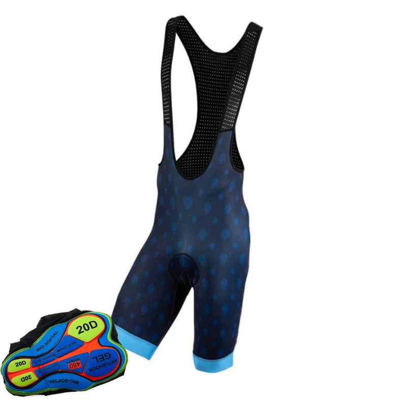20D Gel Thick Shockproof Pad Cycling Bib Shorts Men Men Cycling Shorts 6 Hours Ride Pro Lycra Men's Cycling Bretelle