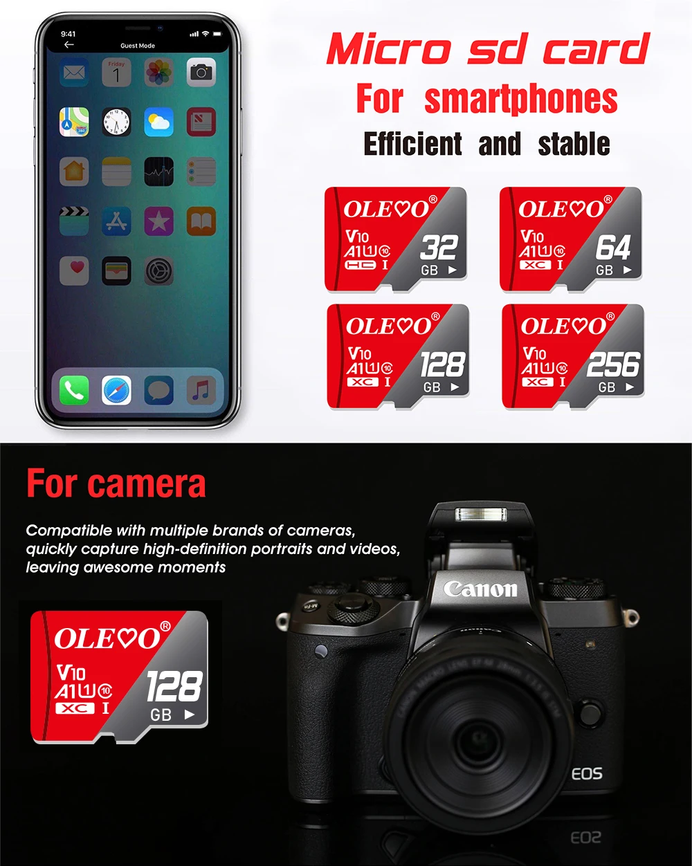 Factory Price Memory Card 64GB 128GB Mini SD Card High Quality Memory Disk 32GB 16GB 8GB 4GB High Speed Micro TF Card