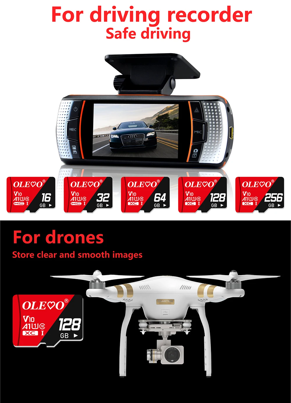 Factory Price Memory Card 64GB 128GB Mini SD Card High Quality Memory Disk 32GB 16GB 8GB 4GB High Speed Micro TF Card