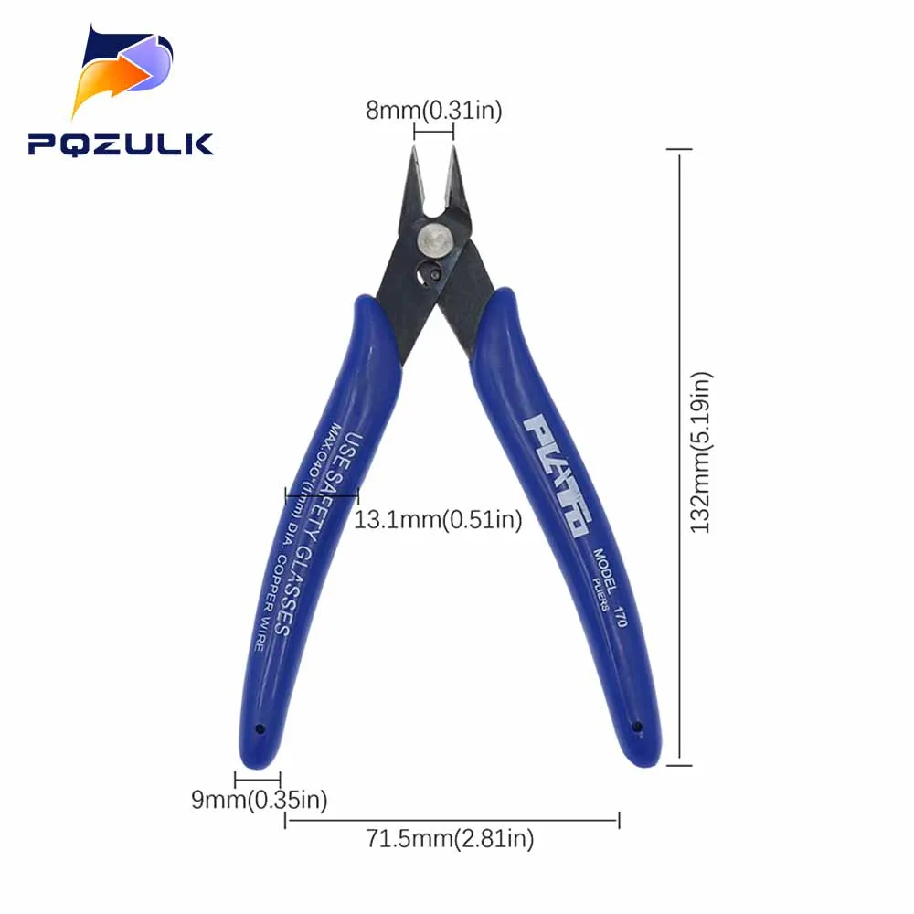 U.S. US American Plato. PLATO 170 Wishful Clamp DIY Electronic Diagonal Pliers Side Cutting Nippers Wire Connectors
