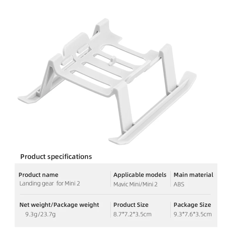 BRDRC Landing Gear Compatible with DJI Mini 4K/Mini 2/Mavic Mini/SE Quick-Release Legs Drone Accessories