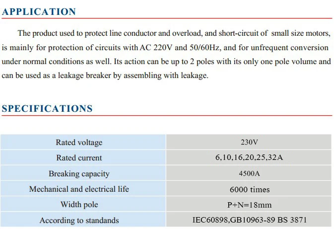 DZ30-32 DPN 1P+N Mini Circuit Breaker MCB 6A 10A 16A 20A 25A 32A Din Rail Mounting Cutout Miniature Household Air Switch OEM DIY