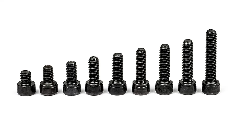 NINDEJIN Hexagon Hex Socket Cap Head Screw Bolts M1.6 M2 M2.5 M3 M4 M5 M6 M8 M10 12.9 Grade Carbon Steel Allen Screw DIN912