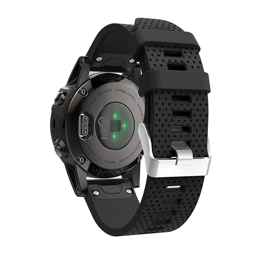 26 22 20mm Quick Release EasyFit Silicone Watchband WristStrap For Garmin Fenix 6 5X 5 5s Plus 3 3HR S60 D2 Mk1 Smart watchstrap