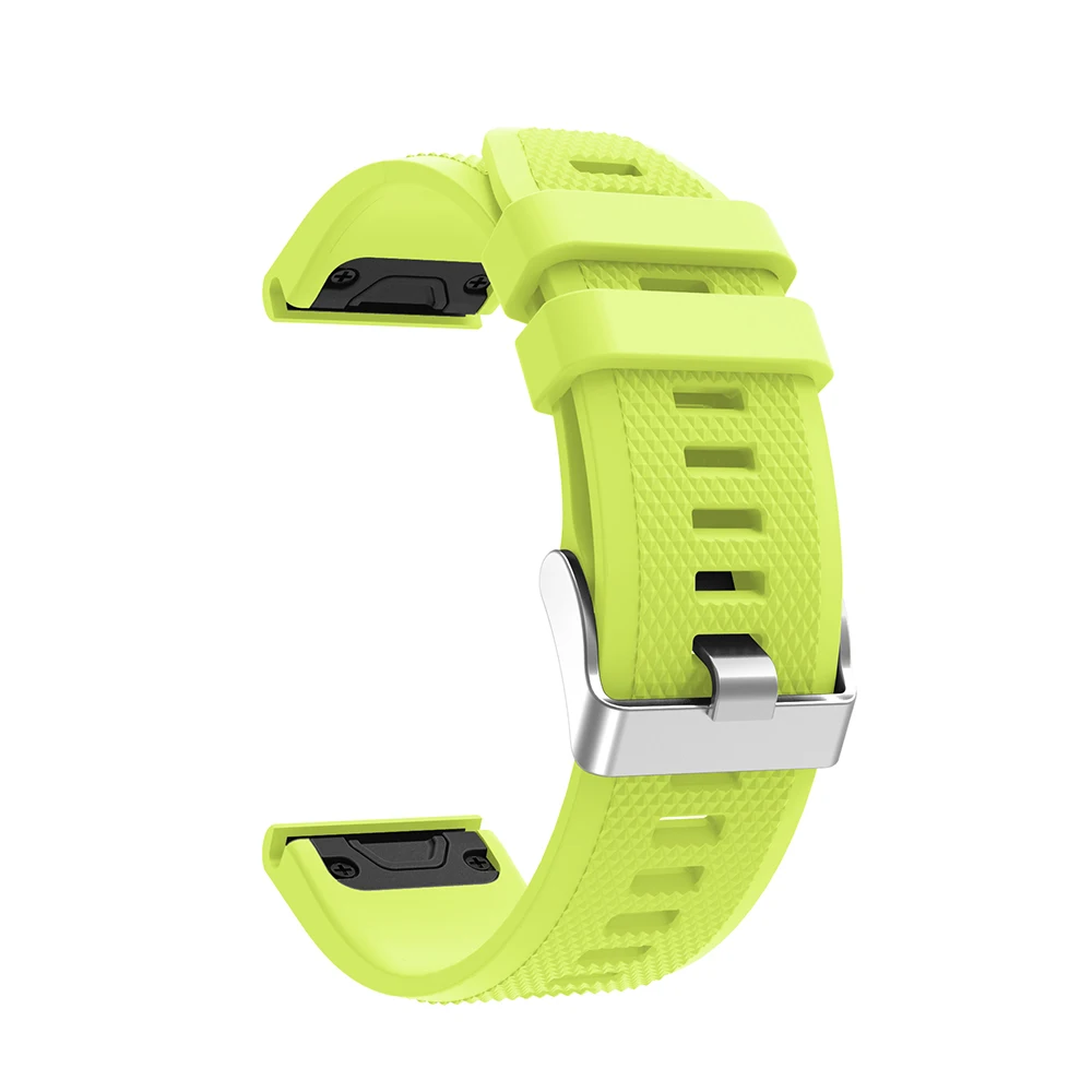 26 22 20mm Quick Release EasyFit Silicone Watchband WristStrap For Garmin Fenix 6 5X 5 5s Plus 3 3HR S60 D2 Mk1 Smart watchstrap