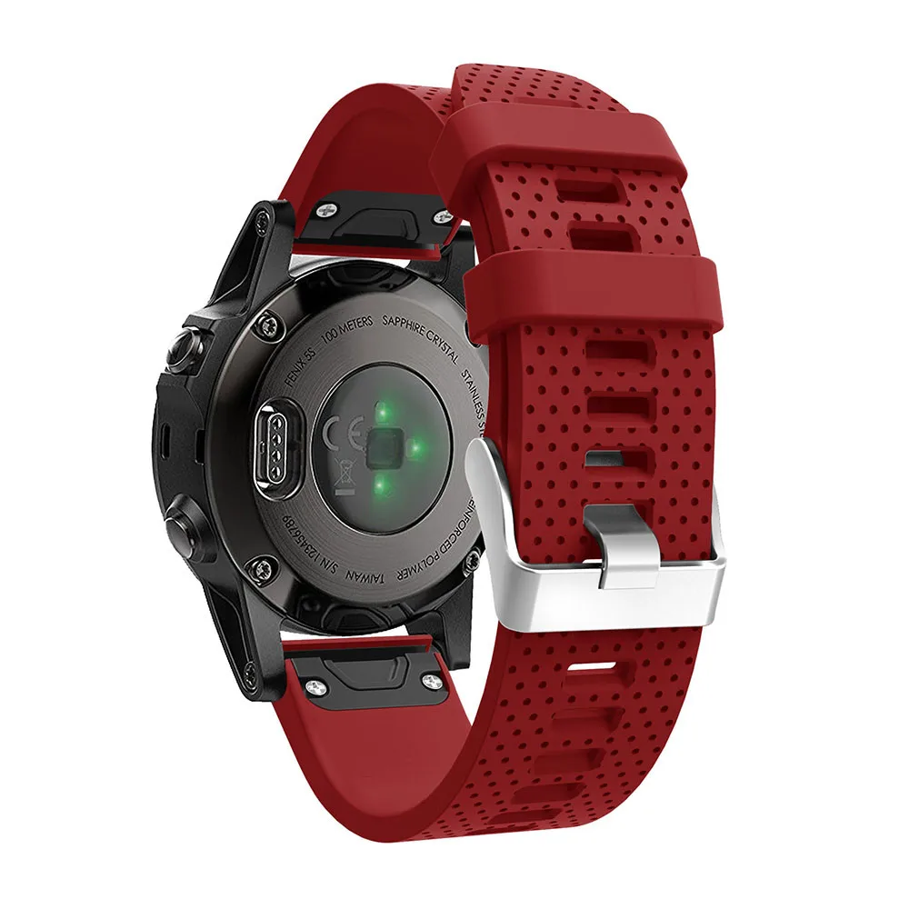 26 22 20mm Quick Release EasyFit Silicone Watchband WristStrap For Garmin Fenix 6 5X 5 5s Plus 3 3HR S60 D2 Mk1 Smart watchstrap