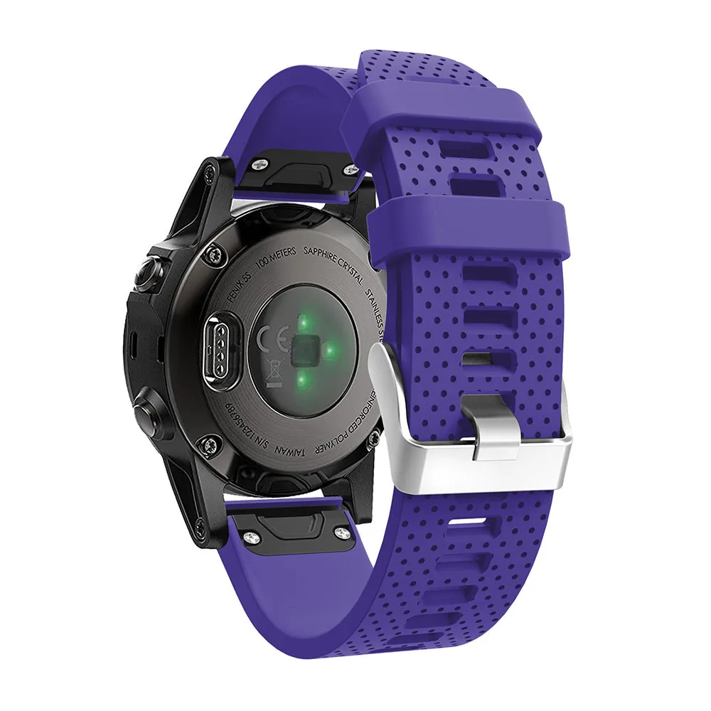 26 22 20mm Quick Release EasyFit Silicone Watchband WristStrap For Garmin Fenix 6 5X 5 5s Plus 3 3HR S60 D2 Mk1 Smart watchstrap