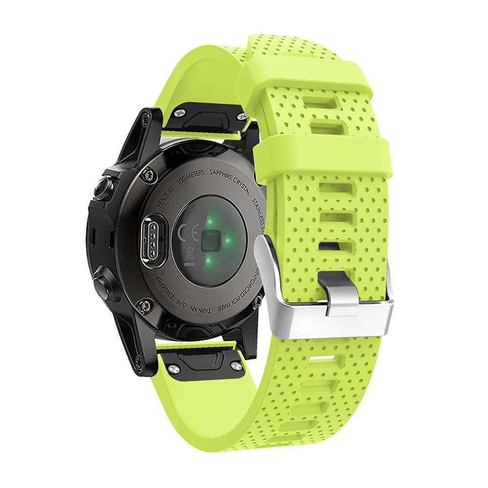 26 22 20mm Quick Release EasyFit Silicone Watchband WristStrap For Garmin Fenix 6 5X 5 5s Plus 3 3HR S60 D2 Mk1 Smart watchstrap