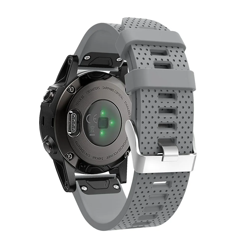 26 22 20mm Quick Release EasyFit Silicone Watchband WristStrap For Garmin Fenix 6 5X 5 5s Plus 3 3HR S60 D2 Mk1 Smart watchstrap