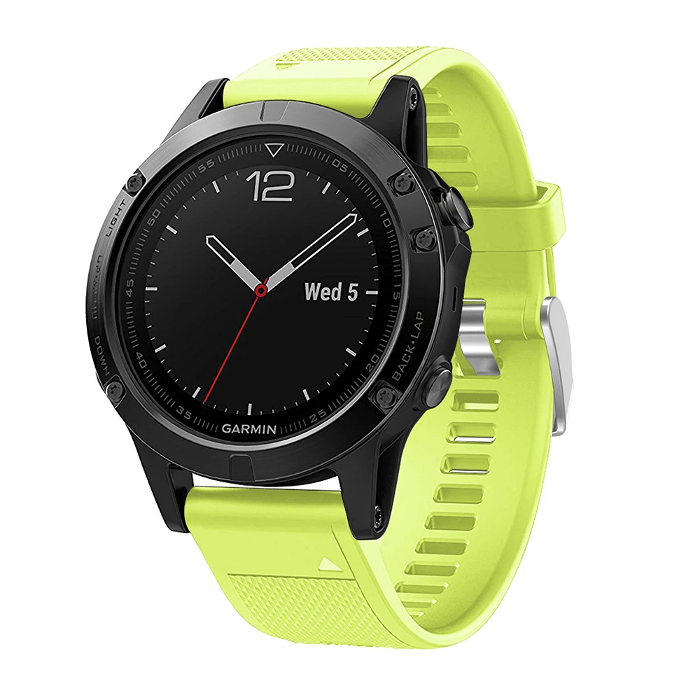 26 22 20mm Quick Release EasyFit Silicone Watchband WristStrap For Garmin Fenix 6 5X 5 5s Plus 3 3HR S60 D2 Mk1 Smart watchstrap