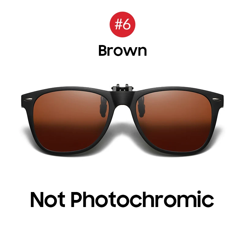 VIVIBEE Men Photochromic Polarized Lens Flip Up Clip on Sunglasses Women Driving Sun Glasses with Clips 2026 Trending Product