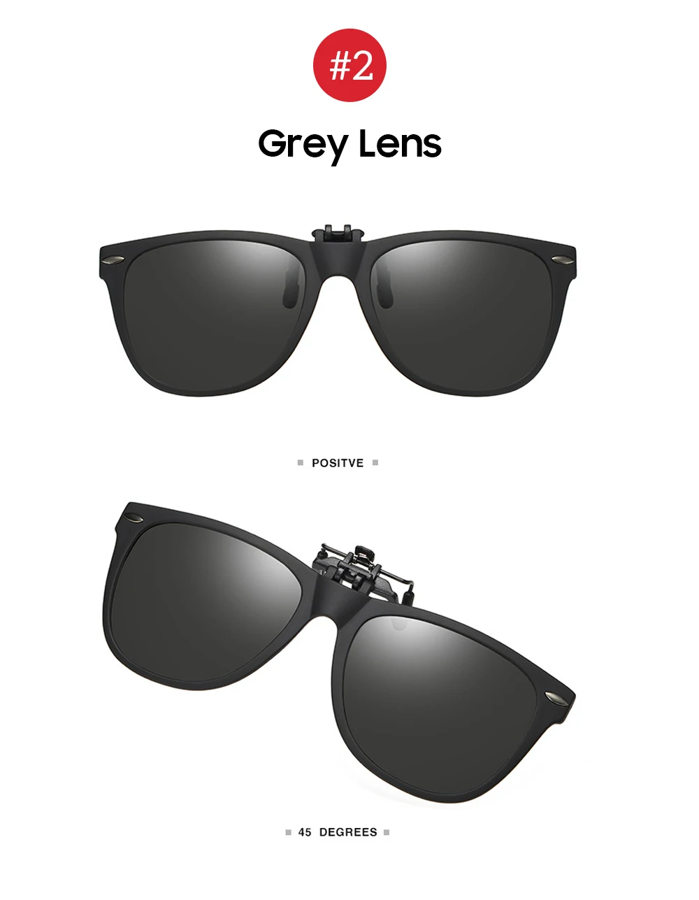 VIVIBEE Men Photochromic Polarized Lens Flip Up Clip on Sunglasses Women Driving Sun Glasses with Clips 2026 Trending Product