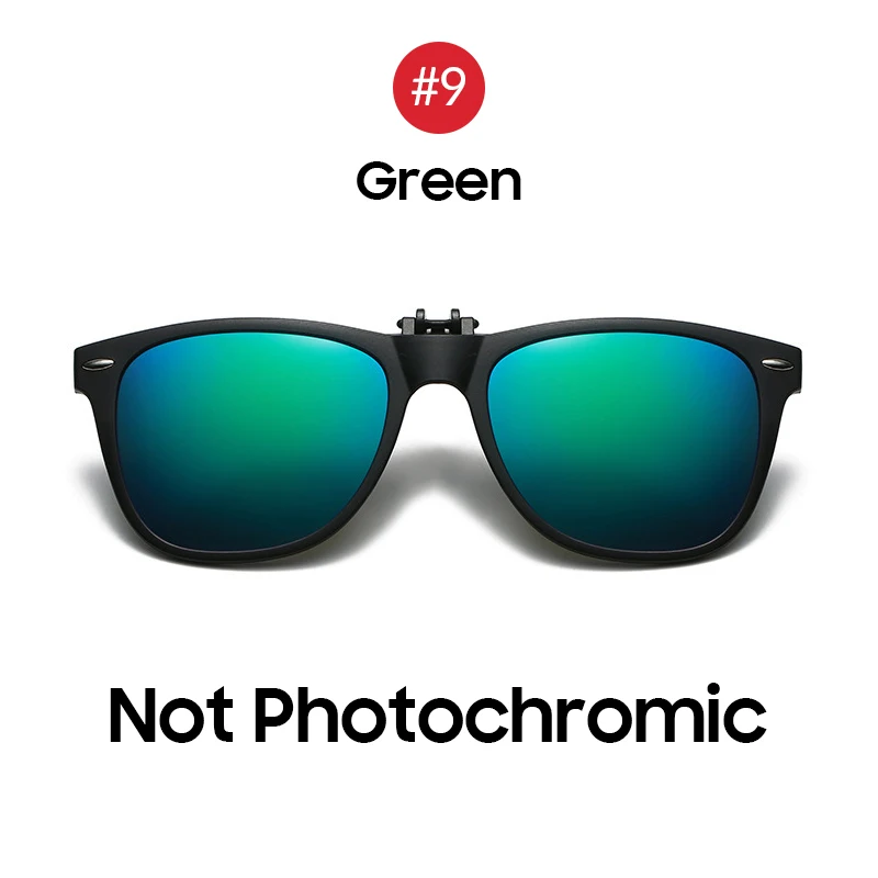 VIVIBEE Men Photochromic Polarized Lens Flip Up Clip on Sunglasses Women Driving Sun Glasses with Clips 2026 Trending Product