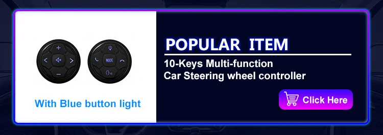 wireless multi-function Steering Wheel Control for android Car Radio DVD GPS multimedia Remote Control Buttons 2 din universal