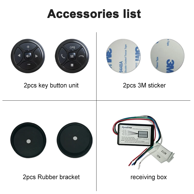 wireless multi-function Steering Wheel Control for android Car Radio DVD GPS multimedia Remote Control Buttons 2 din universal