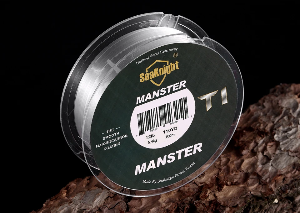 SeaKnight Brand T1II Series 100M 50M Fishing Line Fluorocarbon Coating Nylon Monofilament Fishing Line Sinking Line 3-100LB