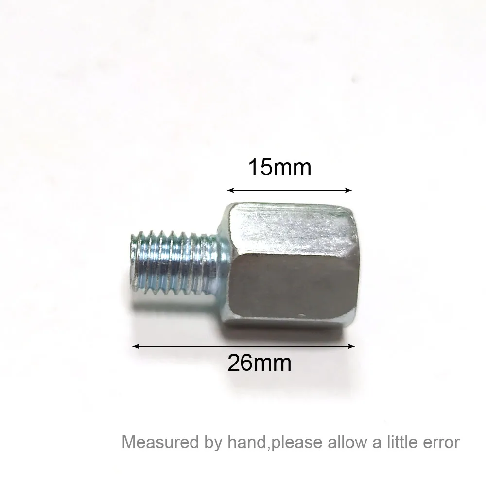 1 Pair (2 Pcs) Scooter Motorcycle Rear Mirror Adapters M10 10mm M8 8mm to 6mm M6 Male Female Right hand thread Changing Screw