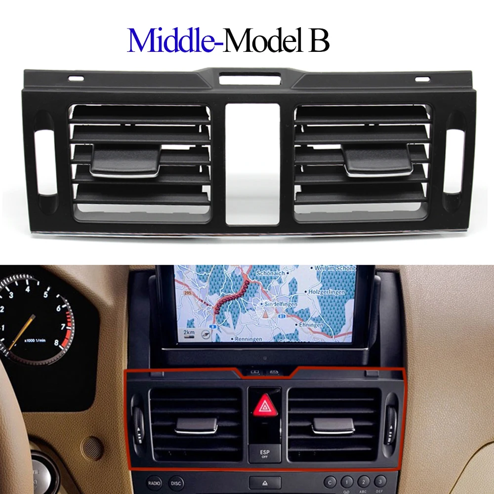 LHD RHD W204 Air Conditioning AC Vent Grille Outlet Cover Panel For Mercedes Benz C Class 180 200 220 230 260 300 350 2007-2011