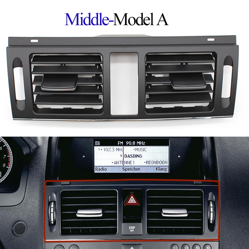 LHD RHD W204 Air Conditioning AC Vent Grille Outlet Cover Panel For Mercedes Benz C Class 180 200 220 230 260 300 350 2007-2011