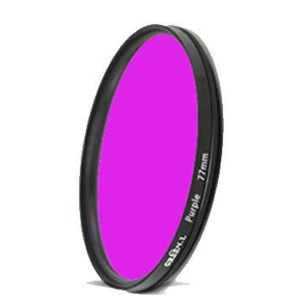 NEW 37 40.5 43 46 49 52 55 58 62 67 72 77 82mm DSLR Camera Lens Red Orange Yellow Green Blue Purple Color Filter for Canon