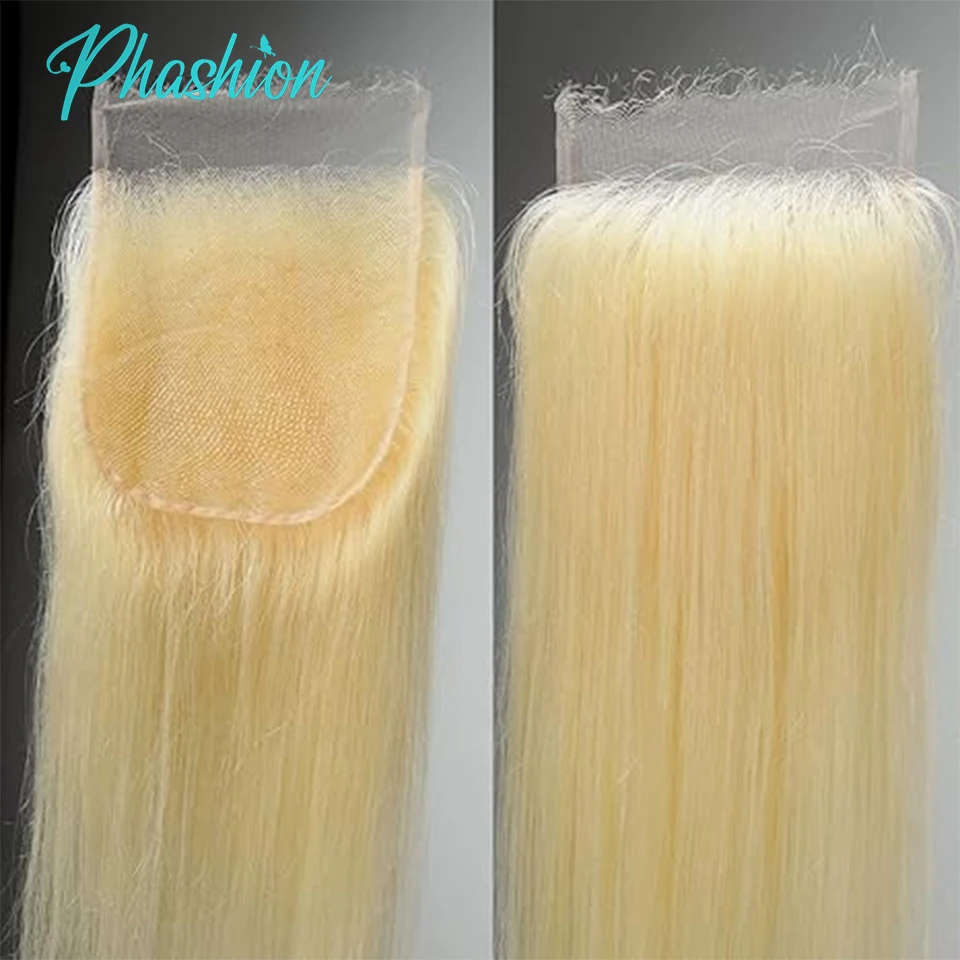 Phashion 13x6 13x4 Real Hd Lace Frontal 7x7 6x6 5x5 4x4 Blonde Swiss Closure 613 Silky Straight Brazilian 100% Remy Human Hair