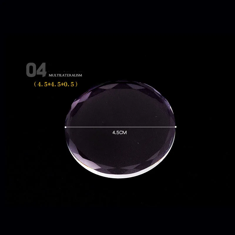 1PC Glass Nail Color Palette for Gel Polish Pallet Mixing Drawing Paint Plate Pad Manicuring Nail Art Display Showing Shelf