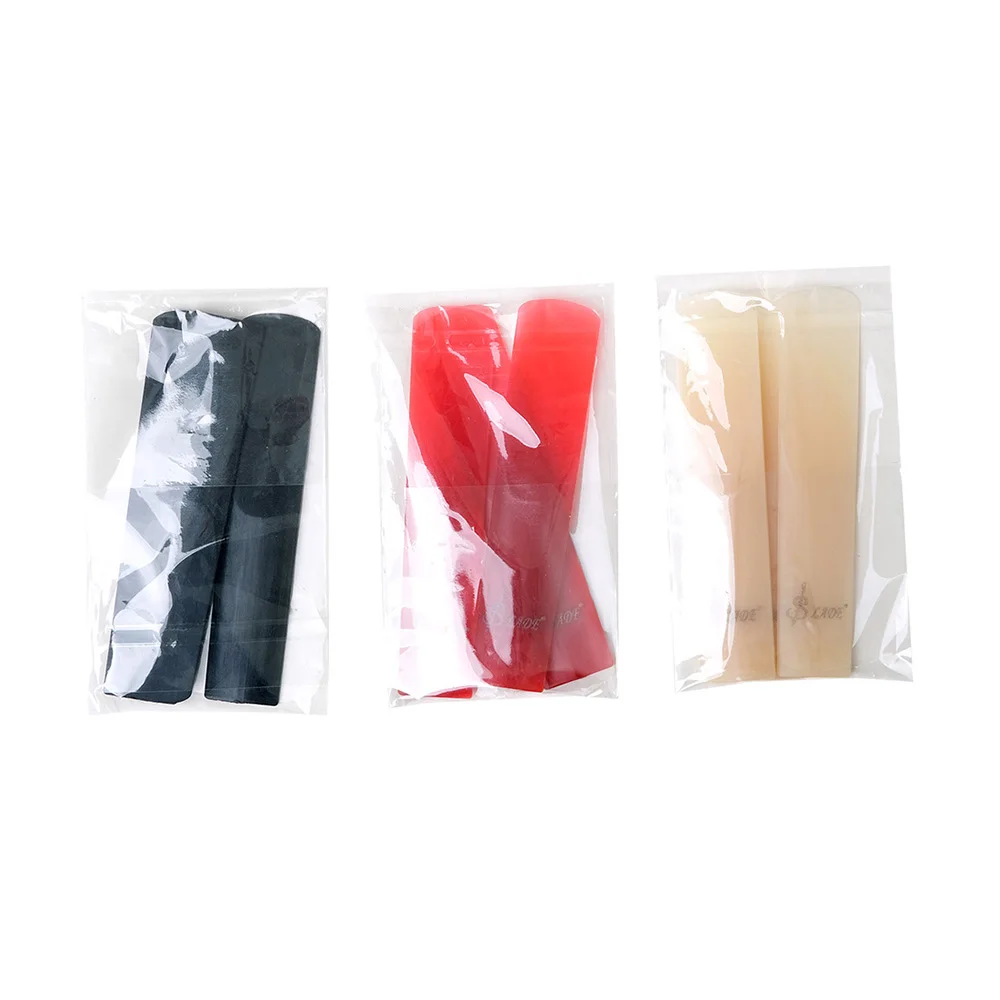 3 Pack Saxophone Soprano/Alto/Tenor Reeds Clarinet Resin Reeds Eco-friendly Reed Accessories Woodwind Instrument Parts