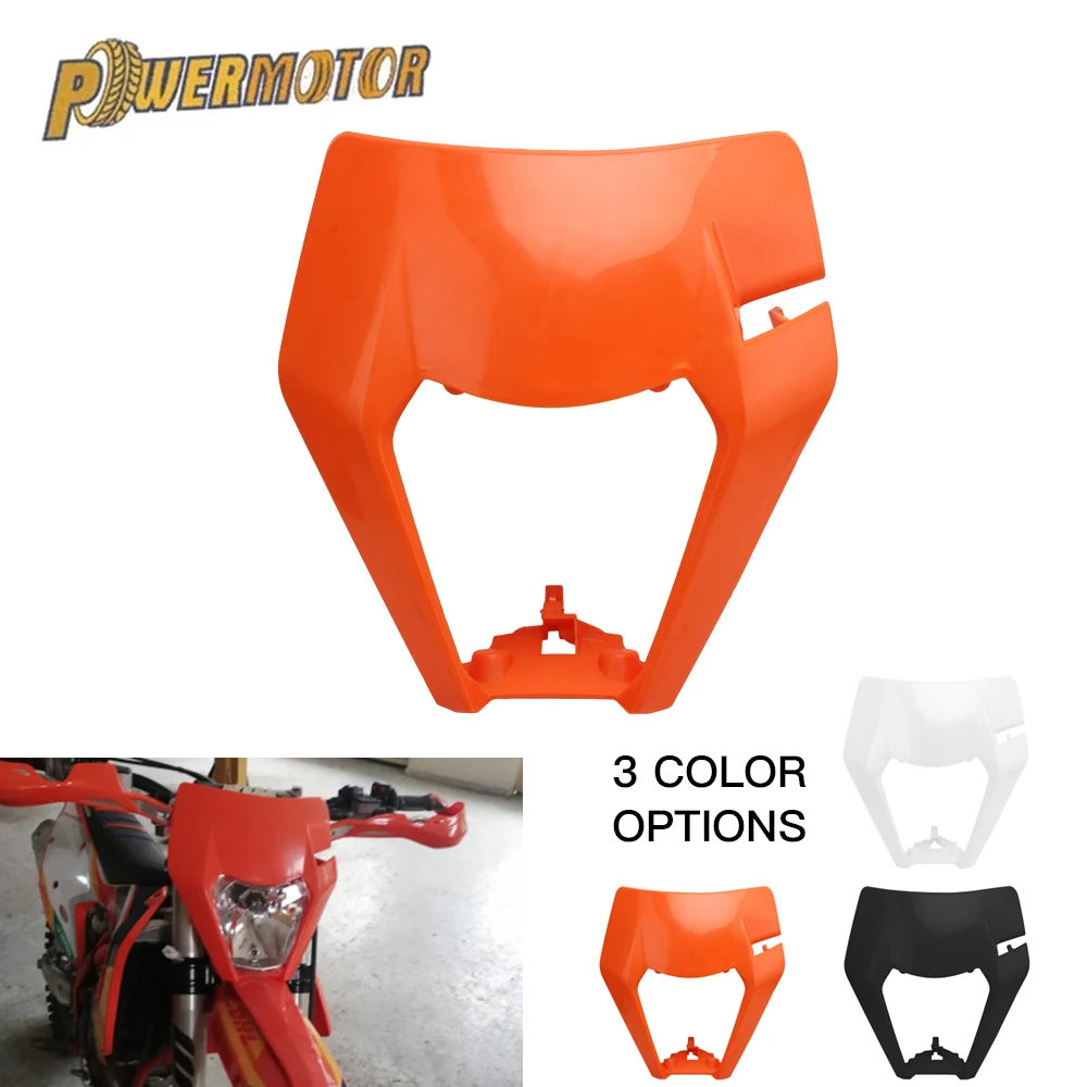 For KTM Enduro Motorcycle Headlight Plate Housing Plastic Fairing EXC 300 SX XC SXF EXCF 125-500 Dirt Bike Motocross Modified