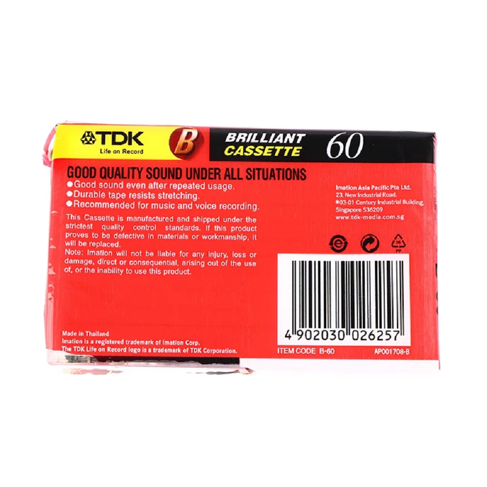 10PCS High Qulity Standard Cassette Blank Tape Player Empty 60 Minutes Magnetic Audio Tape Recording For Speech Music Recording