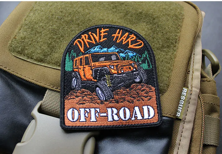 NEW Design Mountaineering EXPLORE Adventure 3D Embroidery Patch Off-Road Travel Car DIY Morale Magic Armband With Backpack Patch