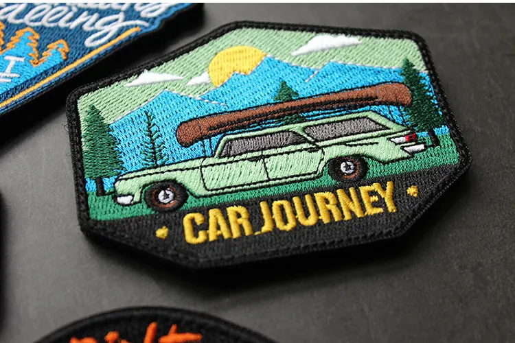 NEW Design Mountaineering EXPLORE Adventure 3D Embroidery Patch Off-Road Travel Car DIY Morale Magic Armband With Backpack Patch