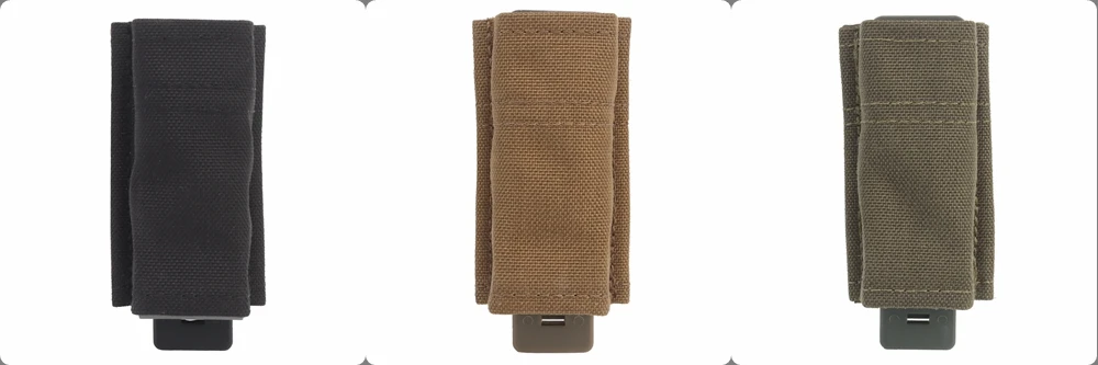 FAST 9MM Pistol Single/Double Magazine Pouch Tactical MOLLE Mag Pouch with Quick Release Kydex Insert for GL M9 P226 HK USP