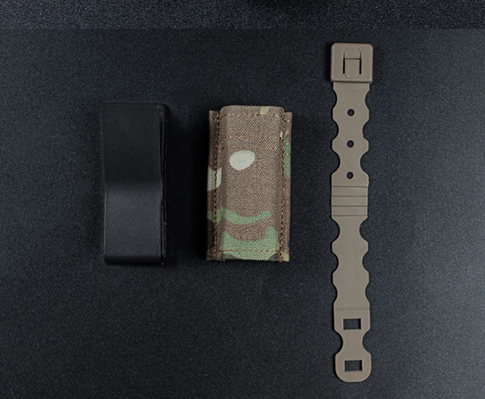 FAST 9MM Pistol Single/Double Magazine Pouch Tactical MOLLE Mag Pouch with Quick Release Kydex Insert for GL M9 P226 HK USP
