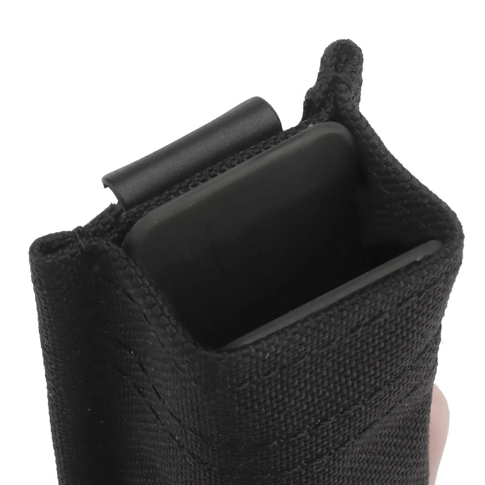 FAST 9MM Pistol Single/Double Magazine Pouch Tactical MOLLE Mag Pouch with Quick Release Kydex Insert for GL M9 P226 HK USP