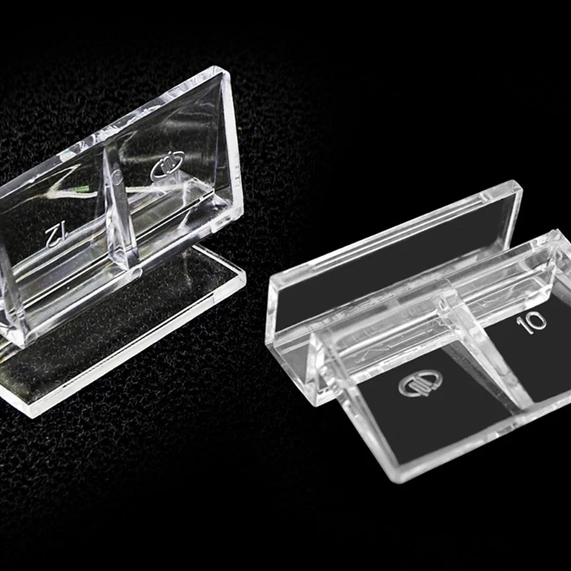 5/6/8/10/12mm Aquarium Acrylic Clips Glass Cover Support Holders Transparent Fish Tank Cover Plate Bracket Aquarium Accessories