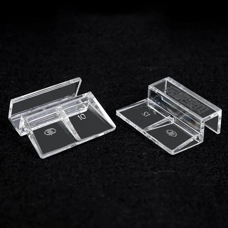 5/6/8/10/12mm Aquarium Acrylic Clips Glass Cover Support Holders Transparent Fish Tank Cover Plate Bracket Aquarium Accessories