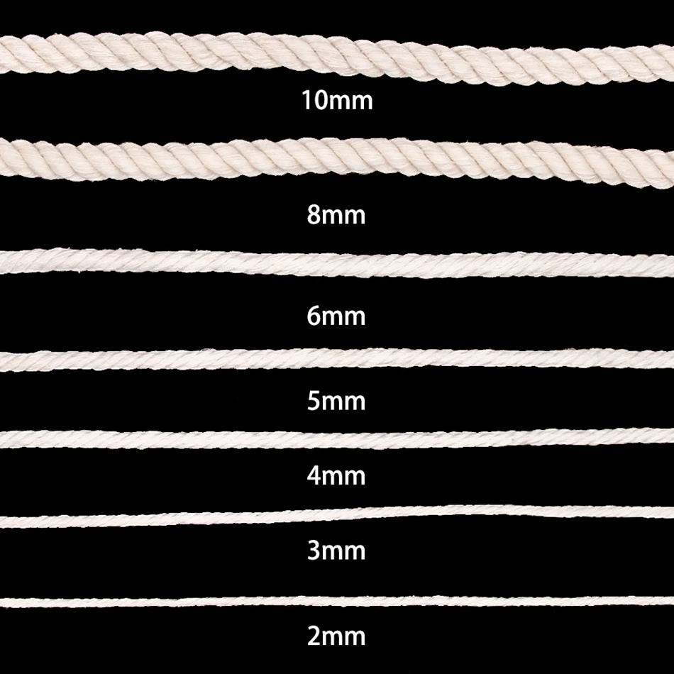 Natural Vintage Jute Rope String 1/2/3/4/5/6/8/10mm DIY Jute Cord Twine Ribbon Crafts Sewing Handwork Gift Wrap Home Decoration