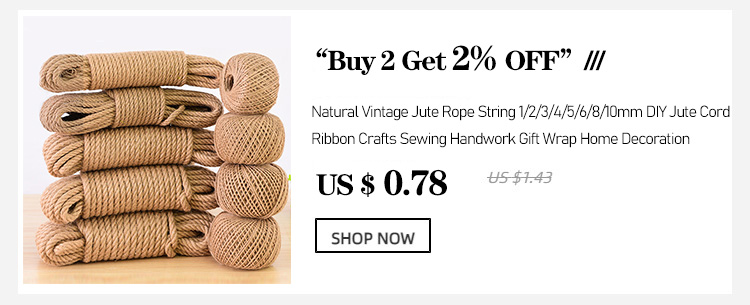 Natural Vintage Jute Rope String 1/2/3/4/5/6/8/10mm DIY Jute Cord Twine Ribbon Crafts Sewing Handwork Gift Wrap Home Decoration