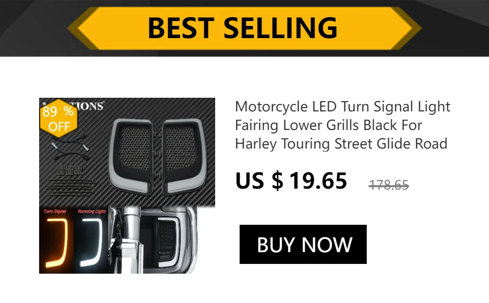 Motorcycle Turn Signal Conversions LED Panel Light 1156 1157 Bullet Style For Harley Sportster Touring Breakout Fat Boy Softail
