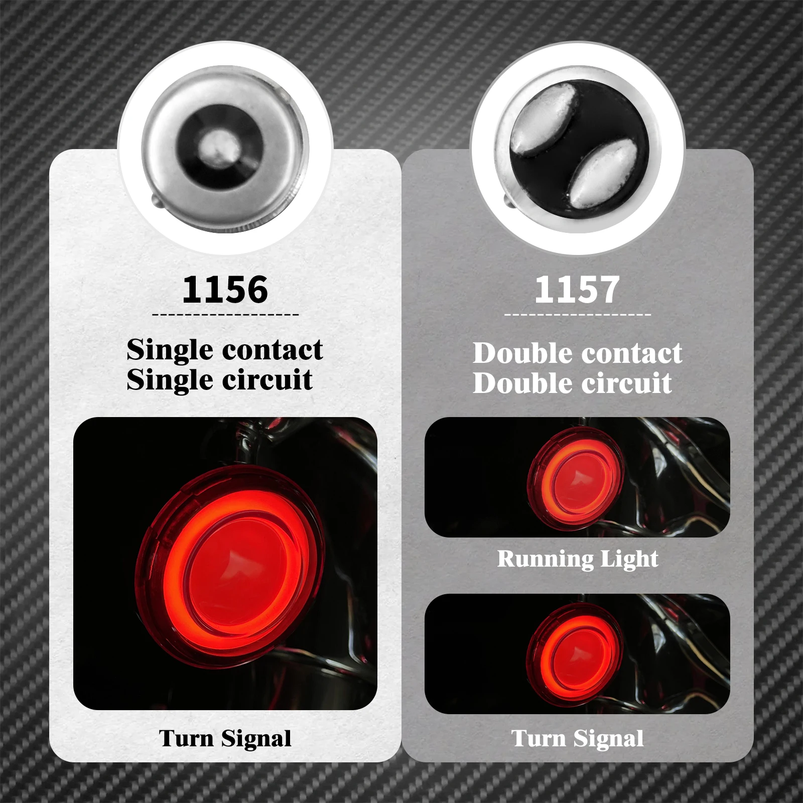 Motorcycle Turn Signal Conversions LED Panel Light 1156 1157 Bullet Style For Harley Sportster Touring Breakout Fat Boy Softail