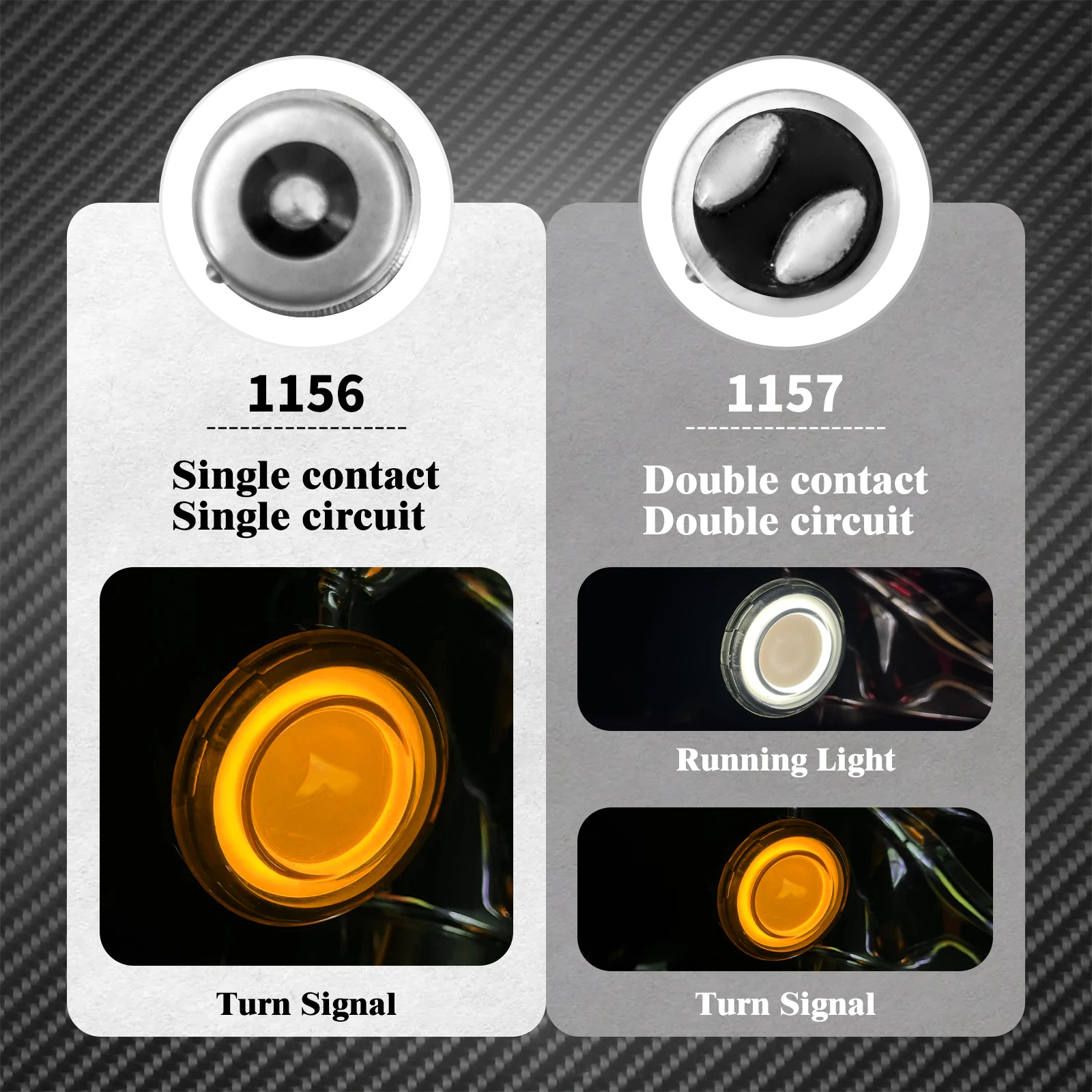 Motorcycle Turn Signal Conversions LED Panel Light 1156 1157 Bullet Style For Harley Sportster Touring Breakout Fat Boy Softail