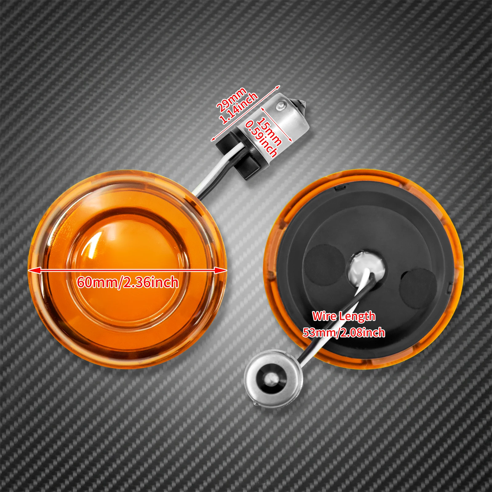 Motorcycle Turn Signal Conversions LED Panel Light 1156 1157 Bullet Style For Harley Sportster Touring Breakout Fat Boy Softail