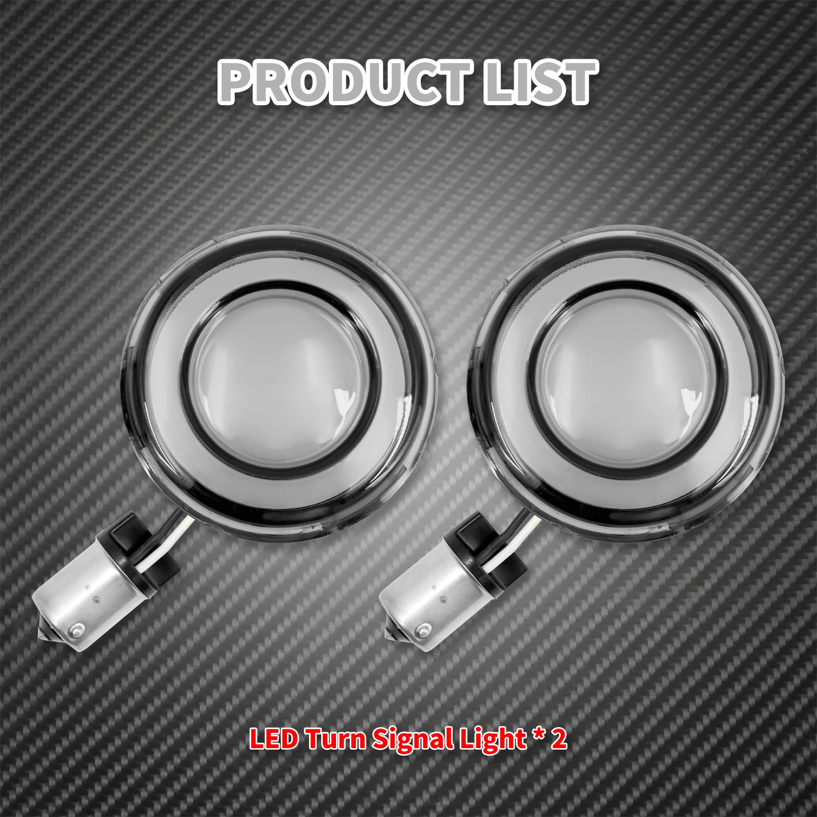 Motorcycle Turn Signal Conversions LED Panel Light 1156 1157 Bullet Style For Harley Sportster Touring Breakout Fat Boy Softail