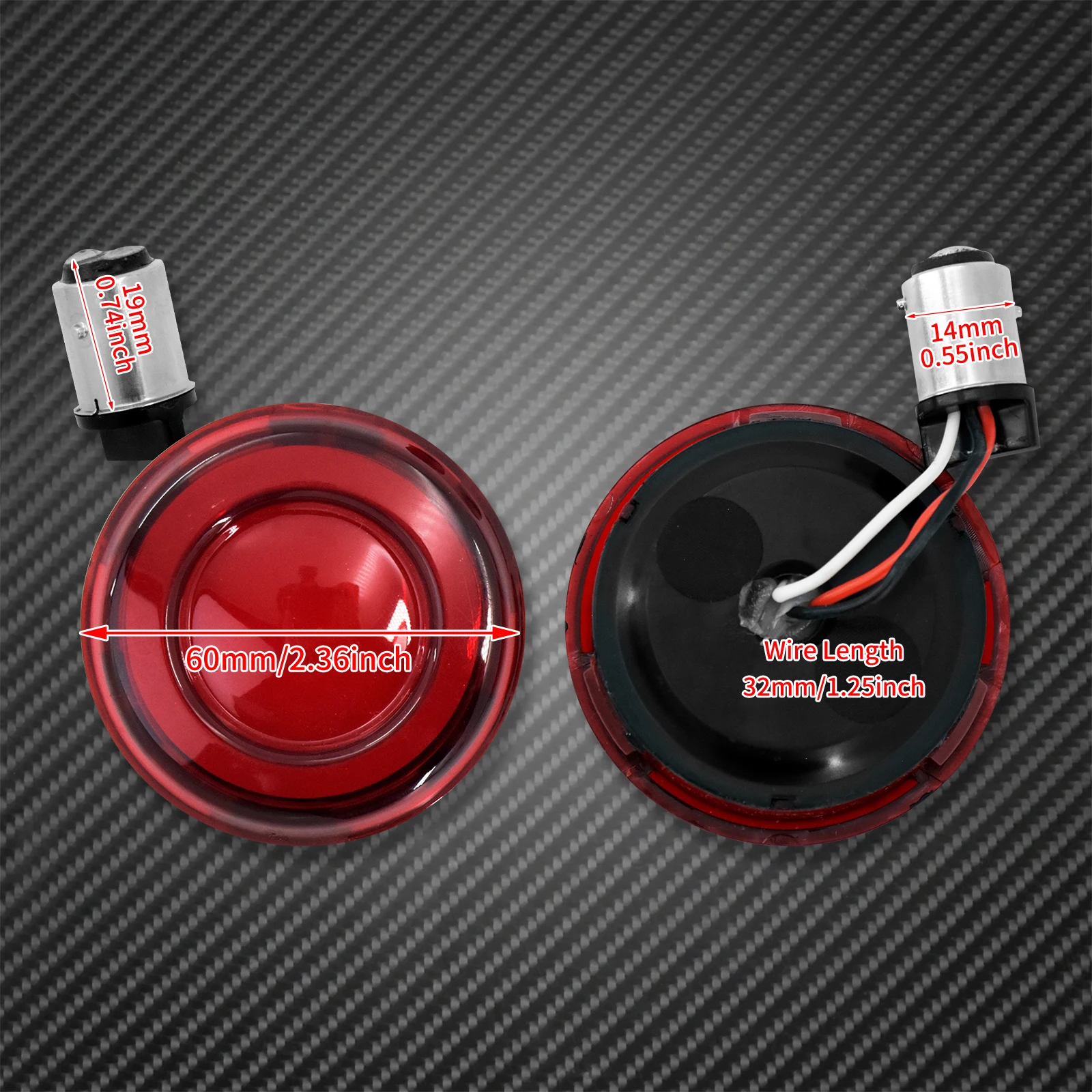 Motorcycle Turn Signal Conversions LED Panel Light 1156 1157 Bullet Style For Harley Sportster Touring Breakout Fat Boy Softail