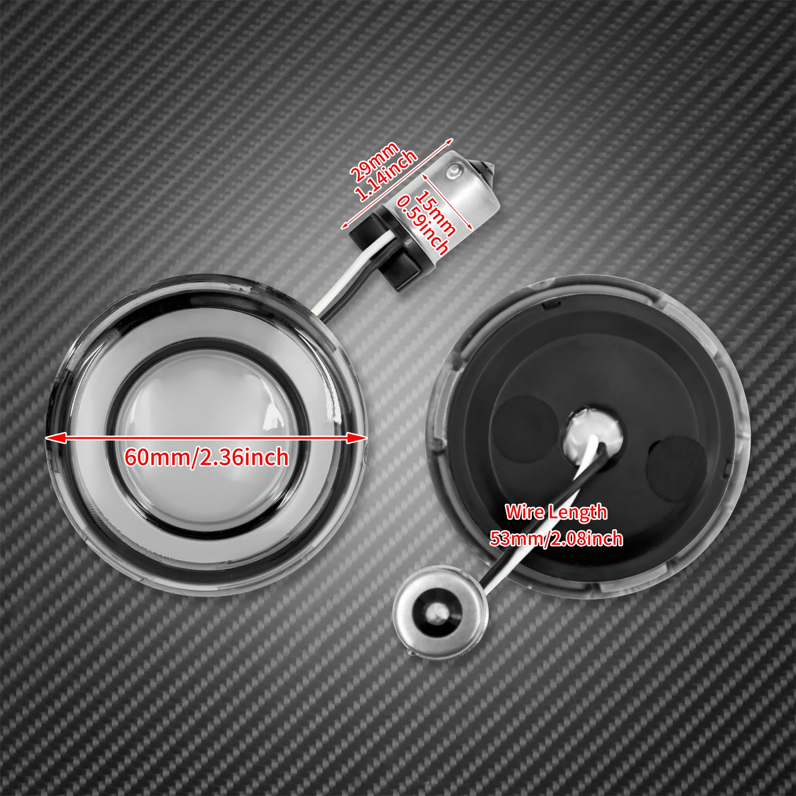 Motorcycle Turn Signal Conversions LED Panel Light 1156 1157 Bullet Style For Harley Sportster Touring Breakout Fat Boy Softail
