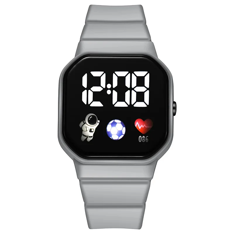 Kids Watch Sport LED Digital Watches Football Silicone Strap Waterproof Electronic Wristwatch for Children Boys Girls Gifts