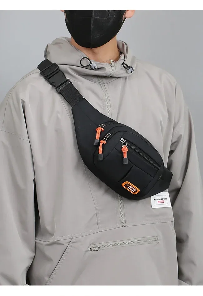 Men Women Oxford Waterproof Mobile Waist Bag Unisex Multifunctional Large Capacity Fanny Pack Wear-resistant Para Hombre 2024