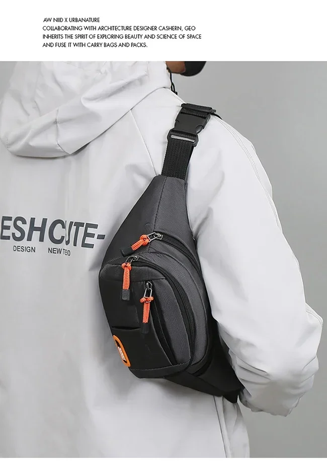 Men Women Oxford Waterproof Mobile Waist Bag Unisex Multifunctional Large Capacity Fanny Pack Wear-resistant Para Hombre 2024